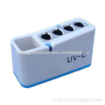 2014 New UV Toothbrush Sanitizer/Holder, Sized 175 x 70 x 96mm